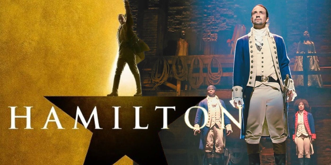 Still and logo from the Hamilton musical.