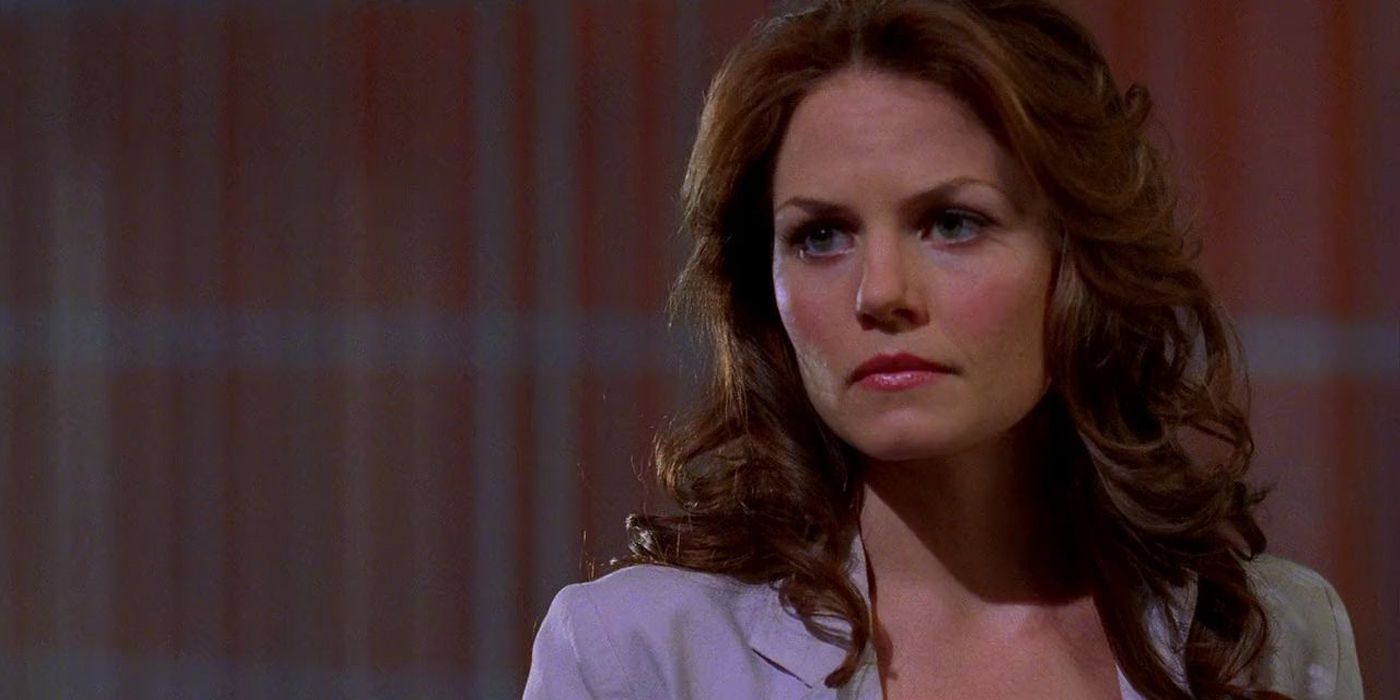 Jennifer Morrison as Dr. Allison Cameron looking agitated in House, M.D.