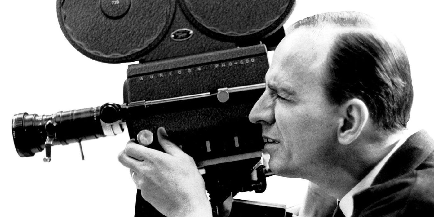 Ingmar Bergman on the set of Winter Light - 1961