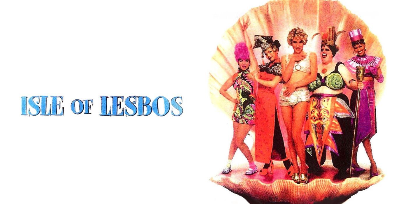 Poster art for the lesbian musical Isle of Lesbos