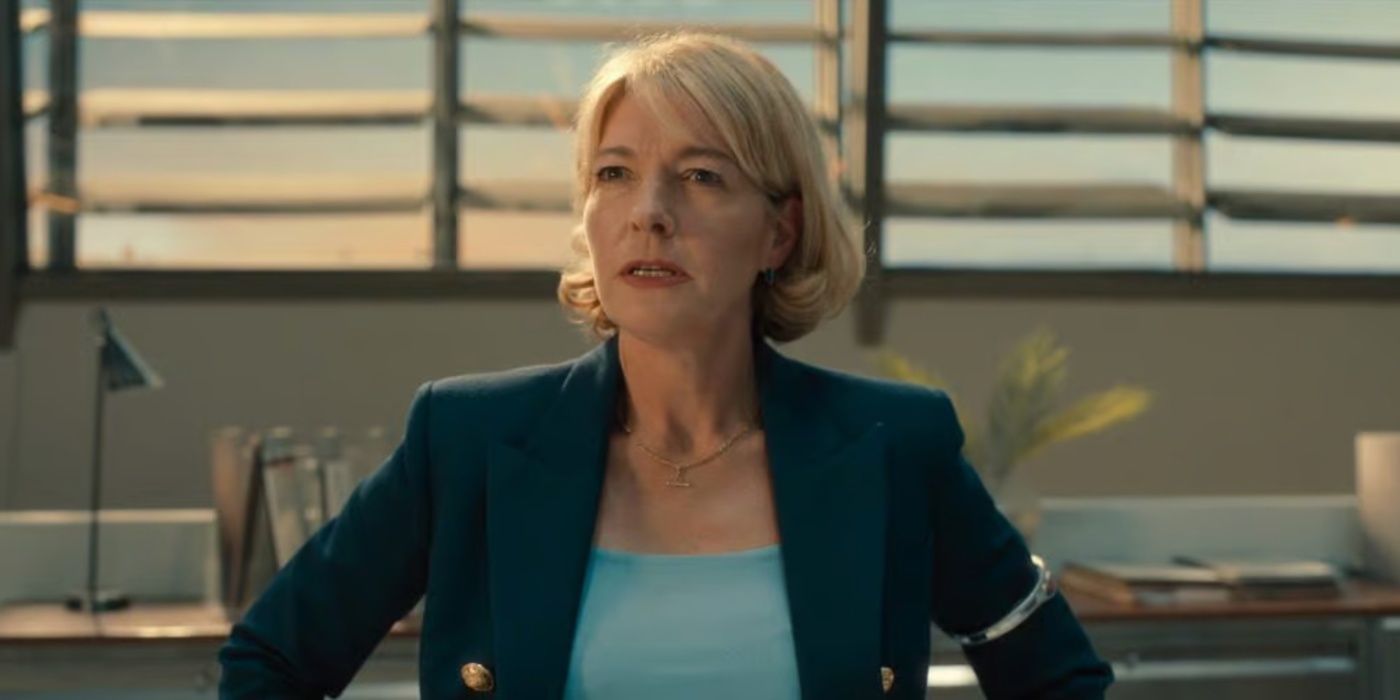 Jemma Redgrave as President Danforth in The Beekeeper