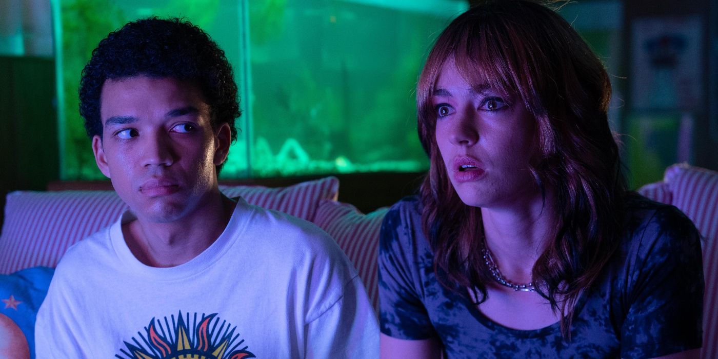 Justice Smith and Brigette Lundy-Paine in I Saw the TV Glow movie from SXSW 2024