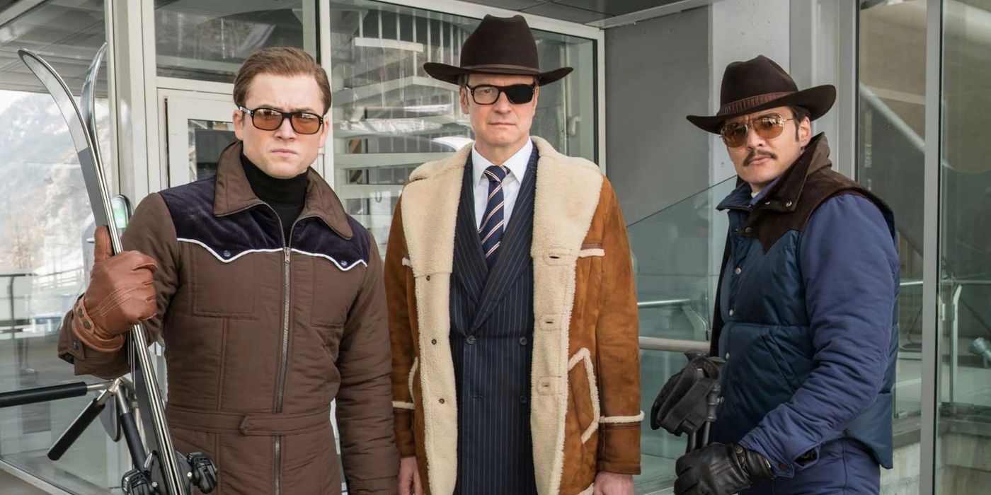 Taron Egerton, Colin Firth and Pedro Pascal in Kingsman: The Golden Circle