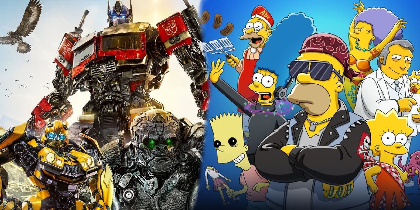 Transformers Rise of the Beasts and The Simpsons