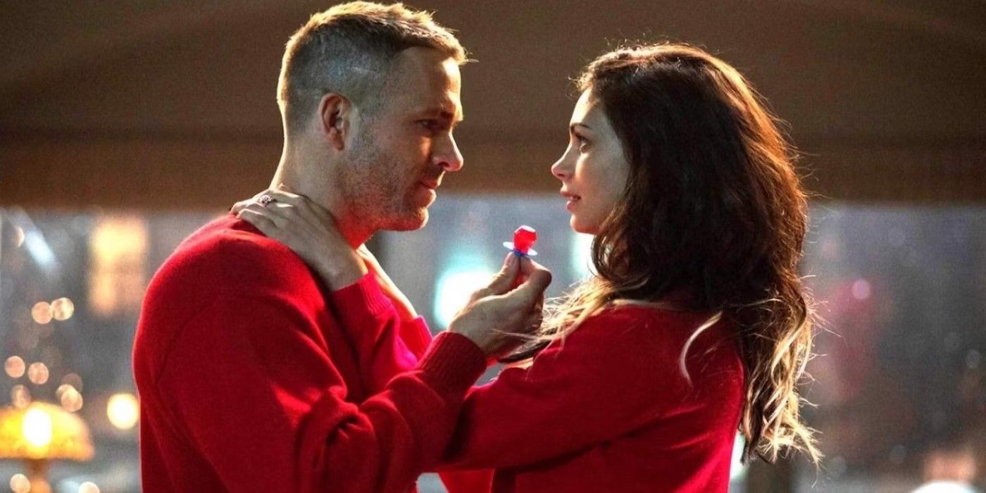 Ryan Reynolds as Wade and Morena Baccarin as Vanessa in a Scene From Deadpool