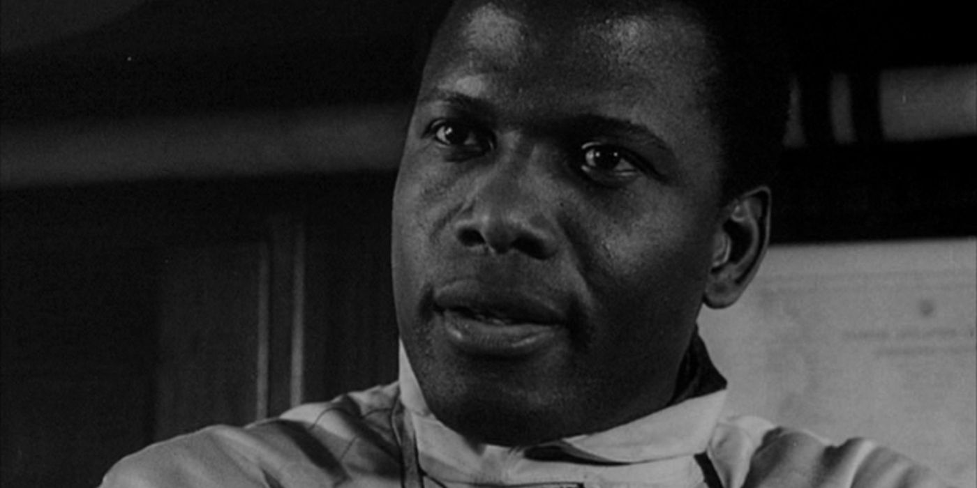 Sidney Poitier as Ben Munceford looking incredulous in The Bedford Incident (1965)