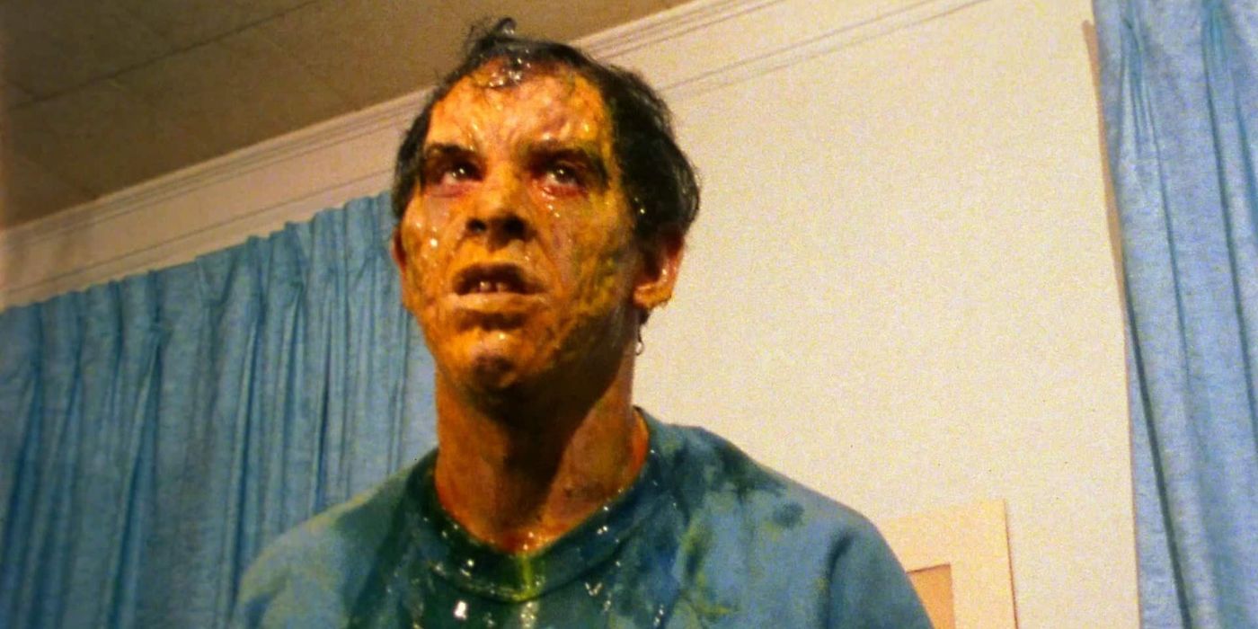 Craig Sabin as Alex looking monstrous and slimy in Slime City (1988)