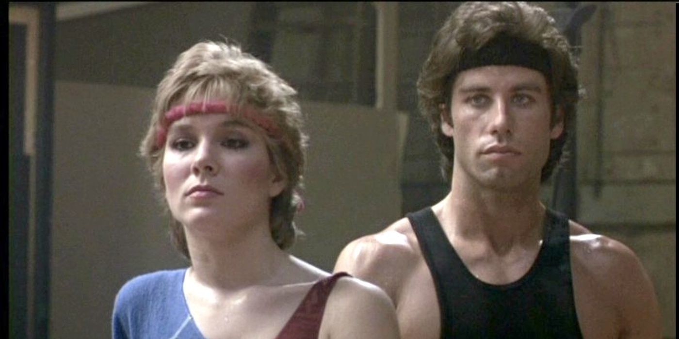 Cynthia Rhodes and John Travolta in Staying Alive.