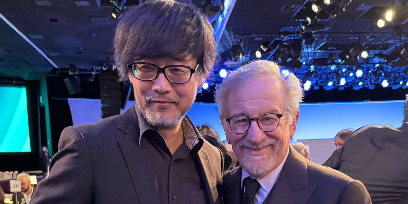 Steven Spielberg and Godzilla Minus One director Takashi Yamazaki Oscar Luncheon