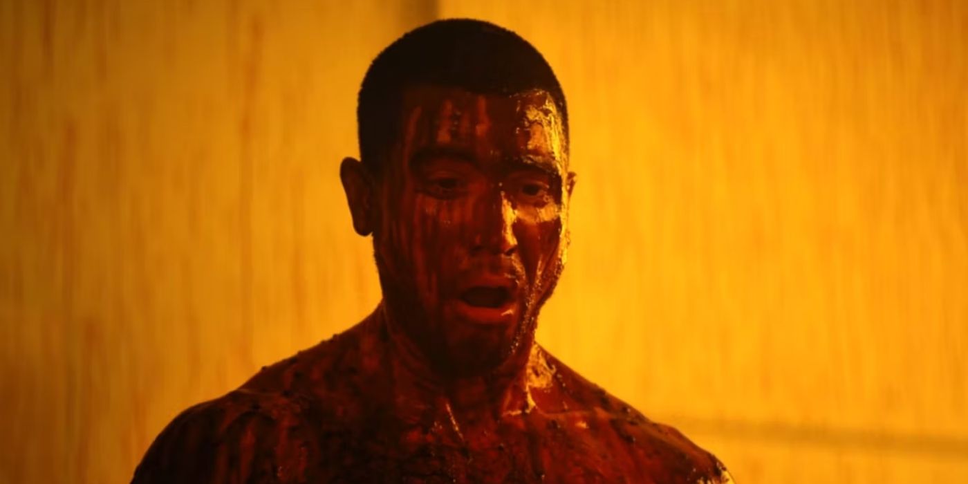 Termite covered in blood