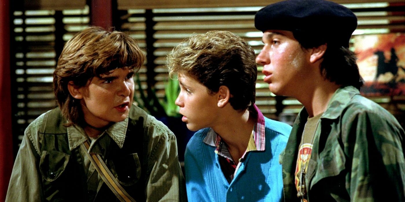 the frog brothers chat with sam in the lost boys