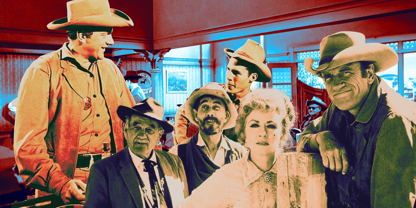 A collage of images from Gunsmoke