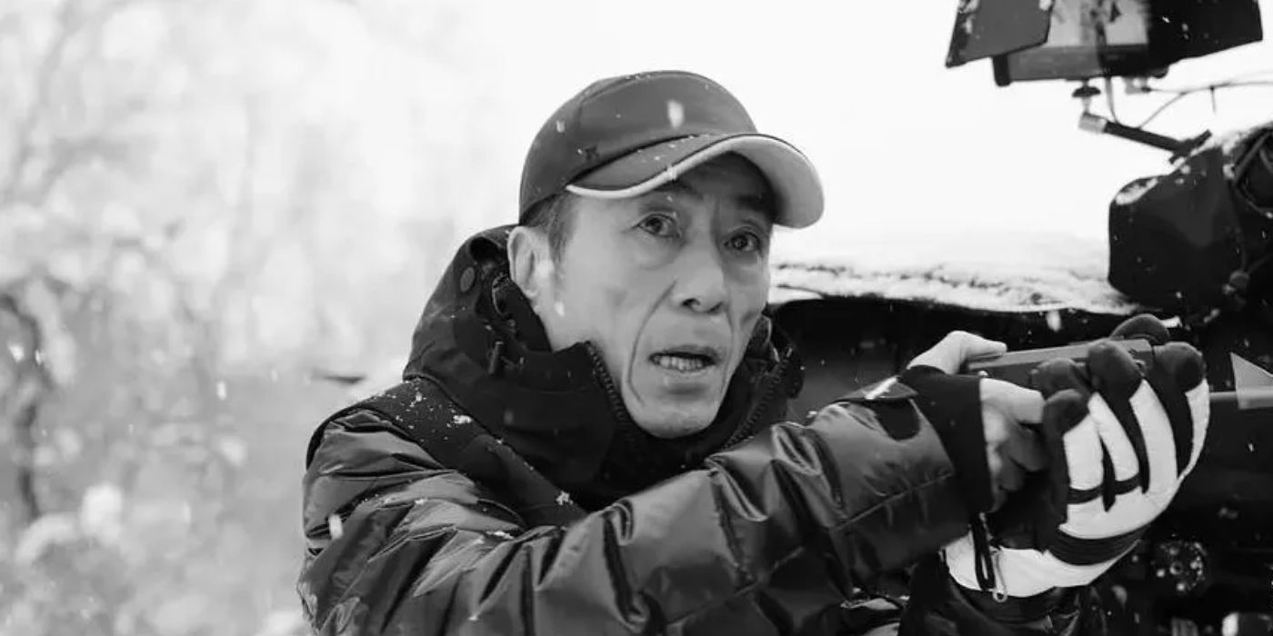 Zhang Yimou on the set of Impasse