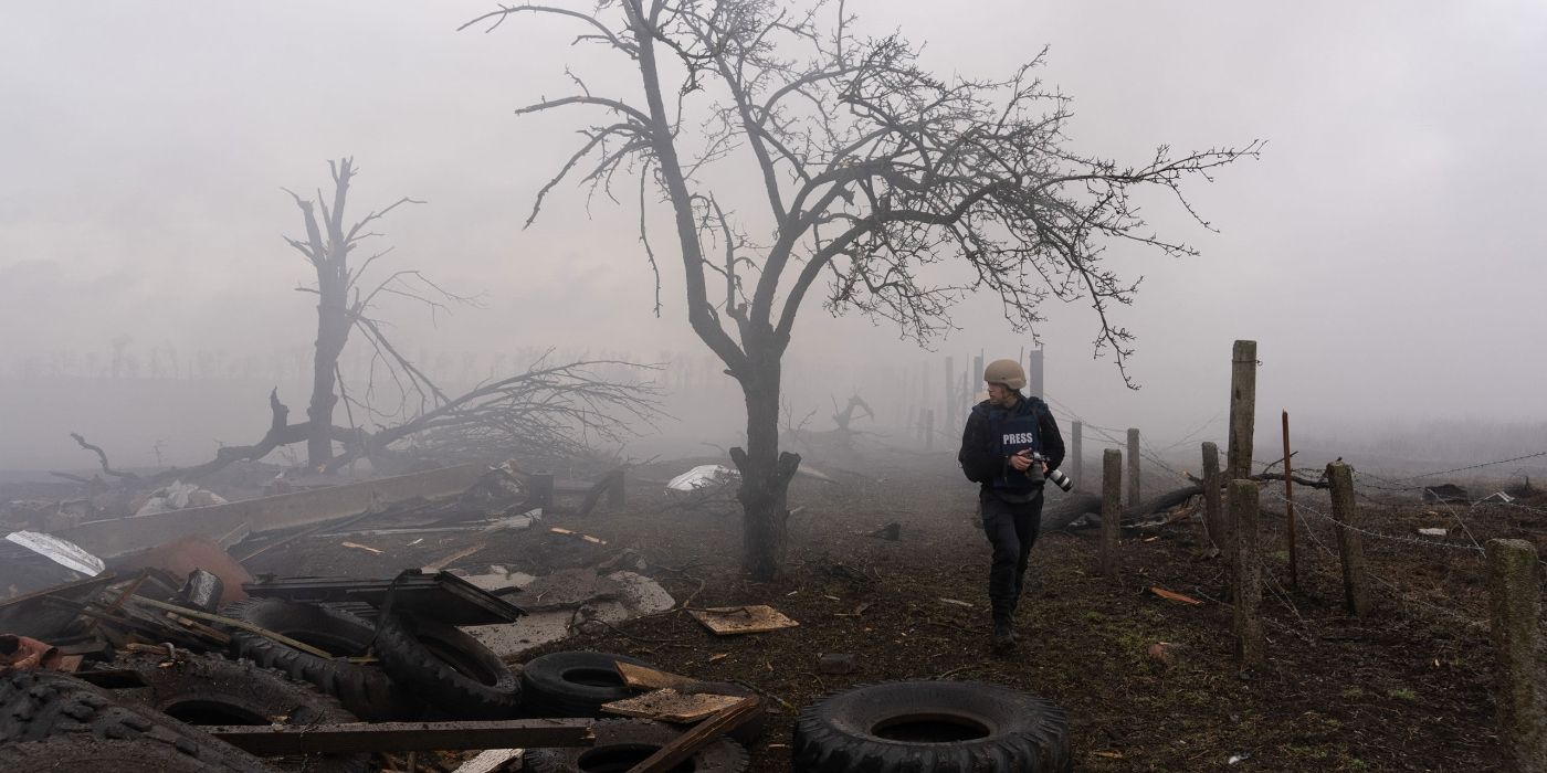 A bombed Ukraine in the Oscar-nominated film 20 Days in Mariupol