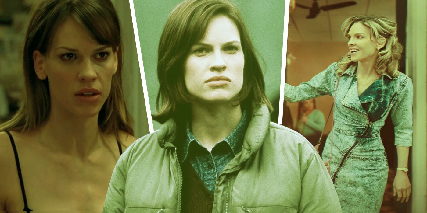 Best Hilary Swank Movies with three images of the actress in different films like Boys Don't Cry and Million Dollar Baby
