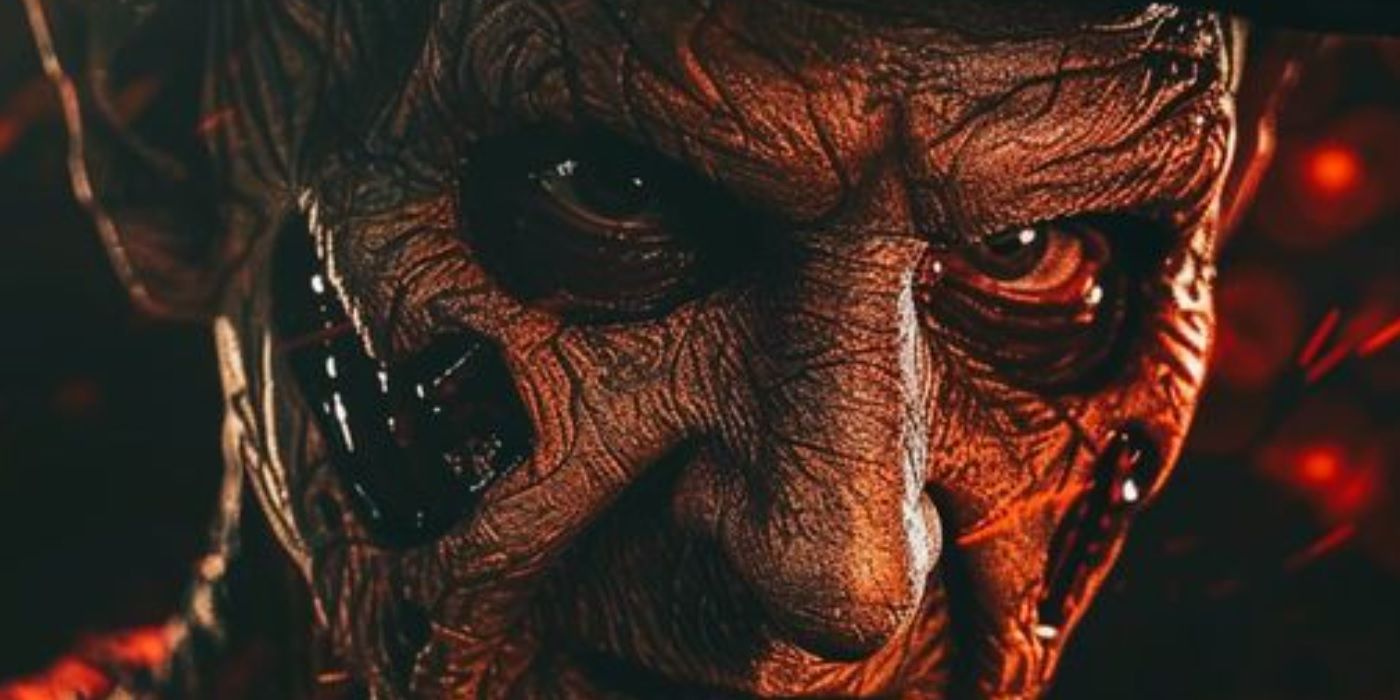 Close up of eyes of Fred from a fake Nightmare on Elm Street Series Poster