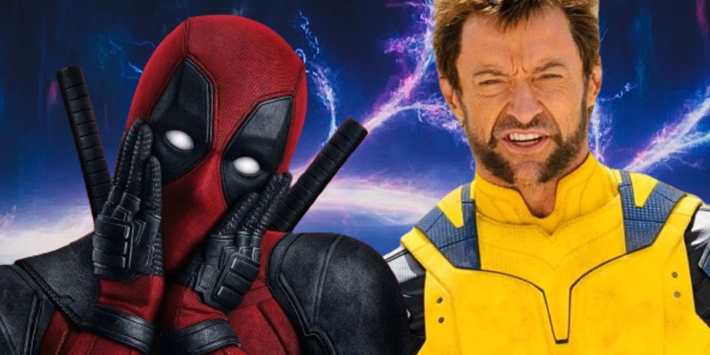 Ryan Reynolds as Deadpool and Hugh Jackma as Wolverine in his new yellow and blue suit in Deadpool & Wolverine