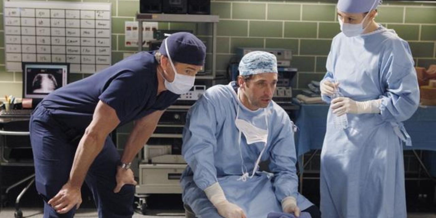 Eric Dane and Patrick Dempsey in Grey's Anatomy