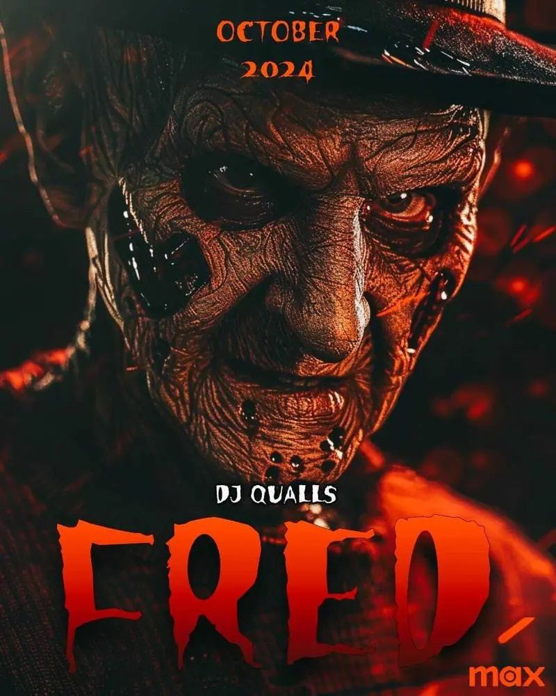 Fred from the fake Nightmare on Elm Street series poster