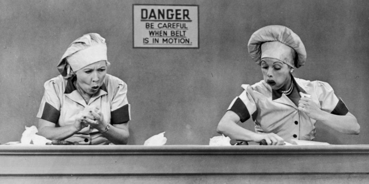 I Love Lucy Conveyor belt scene