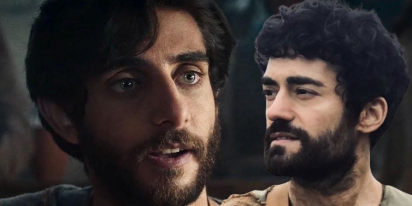 Luke Dimyan and Giavani Cairo as Judas Iscariot and Thaddaeus in The Chosen