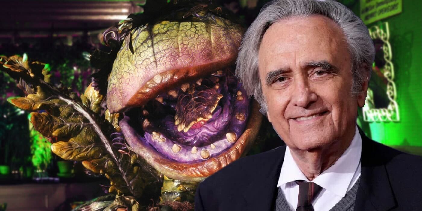 Joe Dante superimposed over Audrey II from Little Shop of Horrors