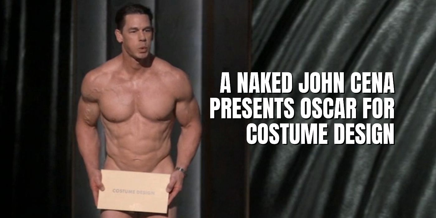 A Naked John Cena Presents Oscar for Costume Design