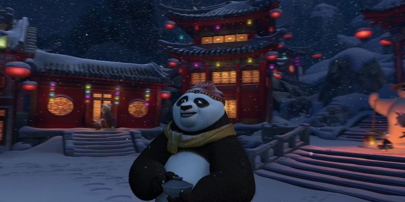 A scene from Kung Fu Panda: Holiday