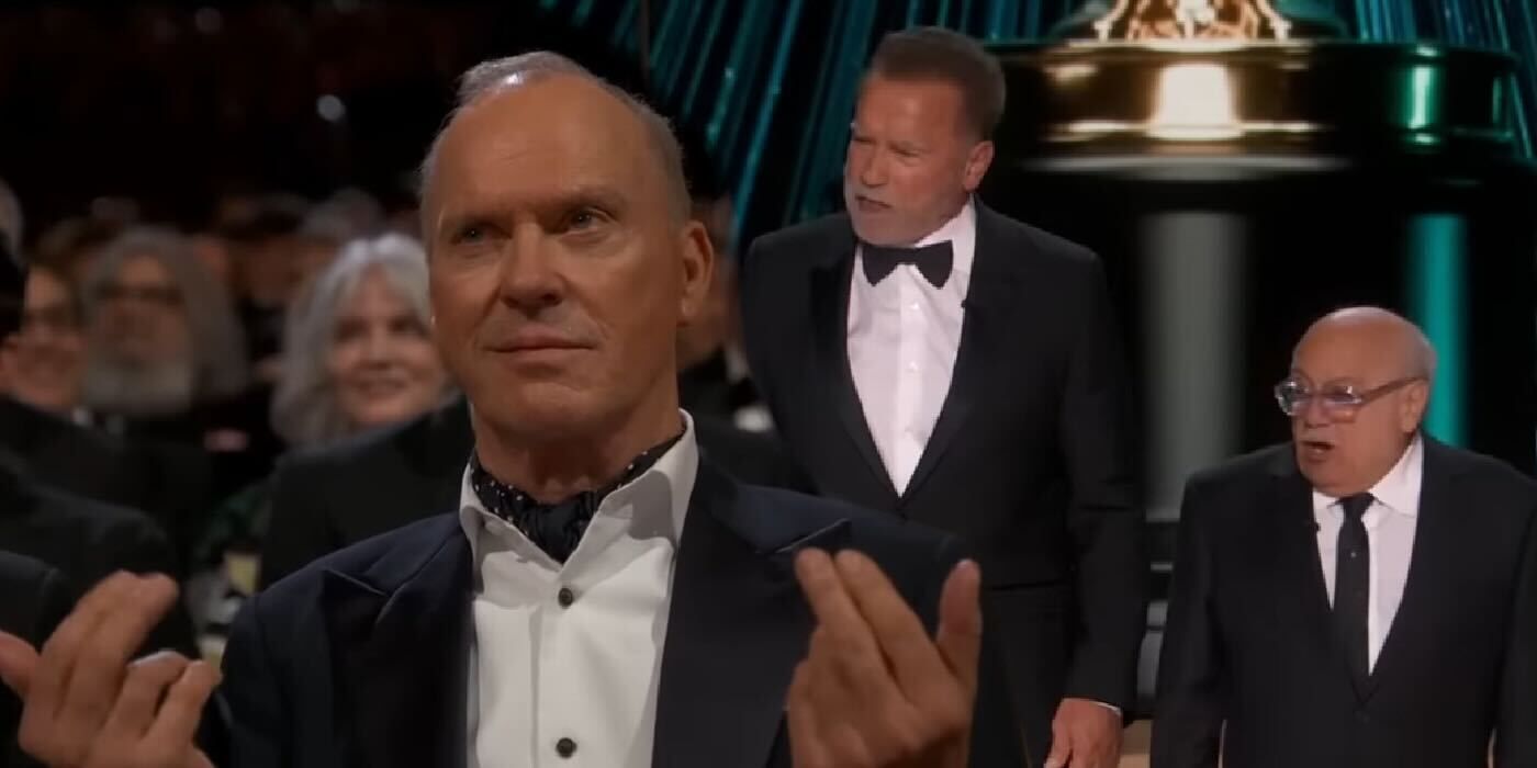 Oscars 2024: Arnold Schwarzenegger and Danny DeVito Confront Michael Keaton's Batman (Academy Awards & ABC)
