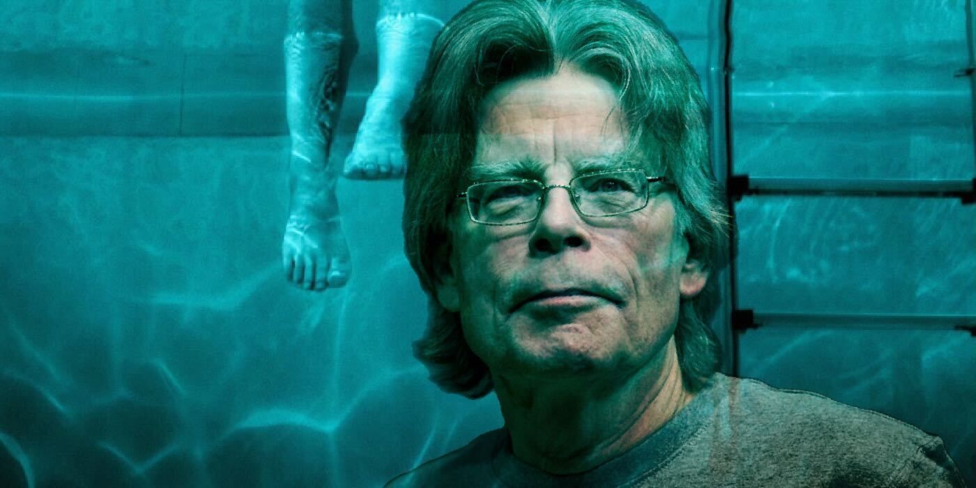 Stephen King superimposed over the Night Swim poster