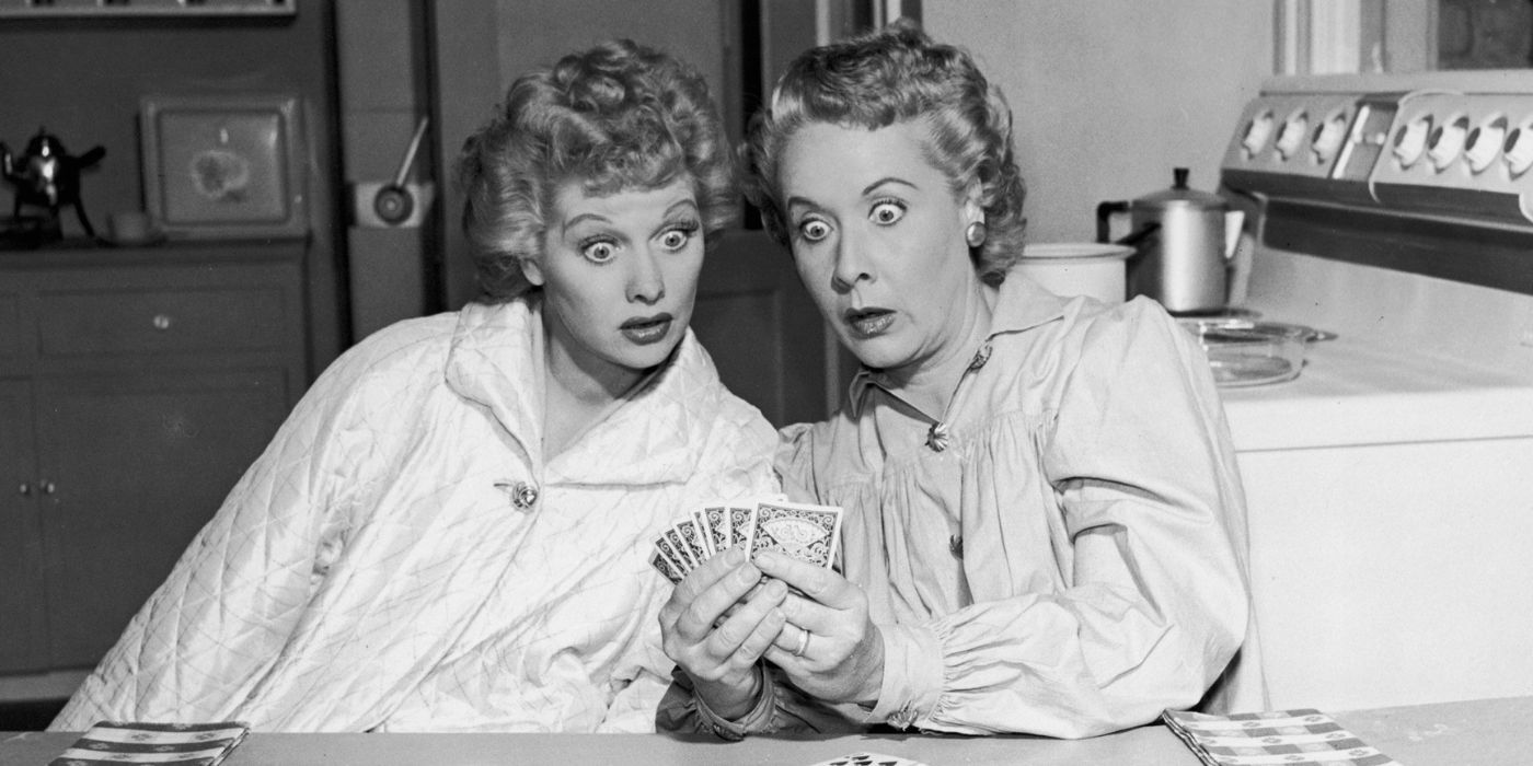 Lucille Ball and Vivian Vance in I Love Lucy