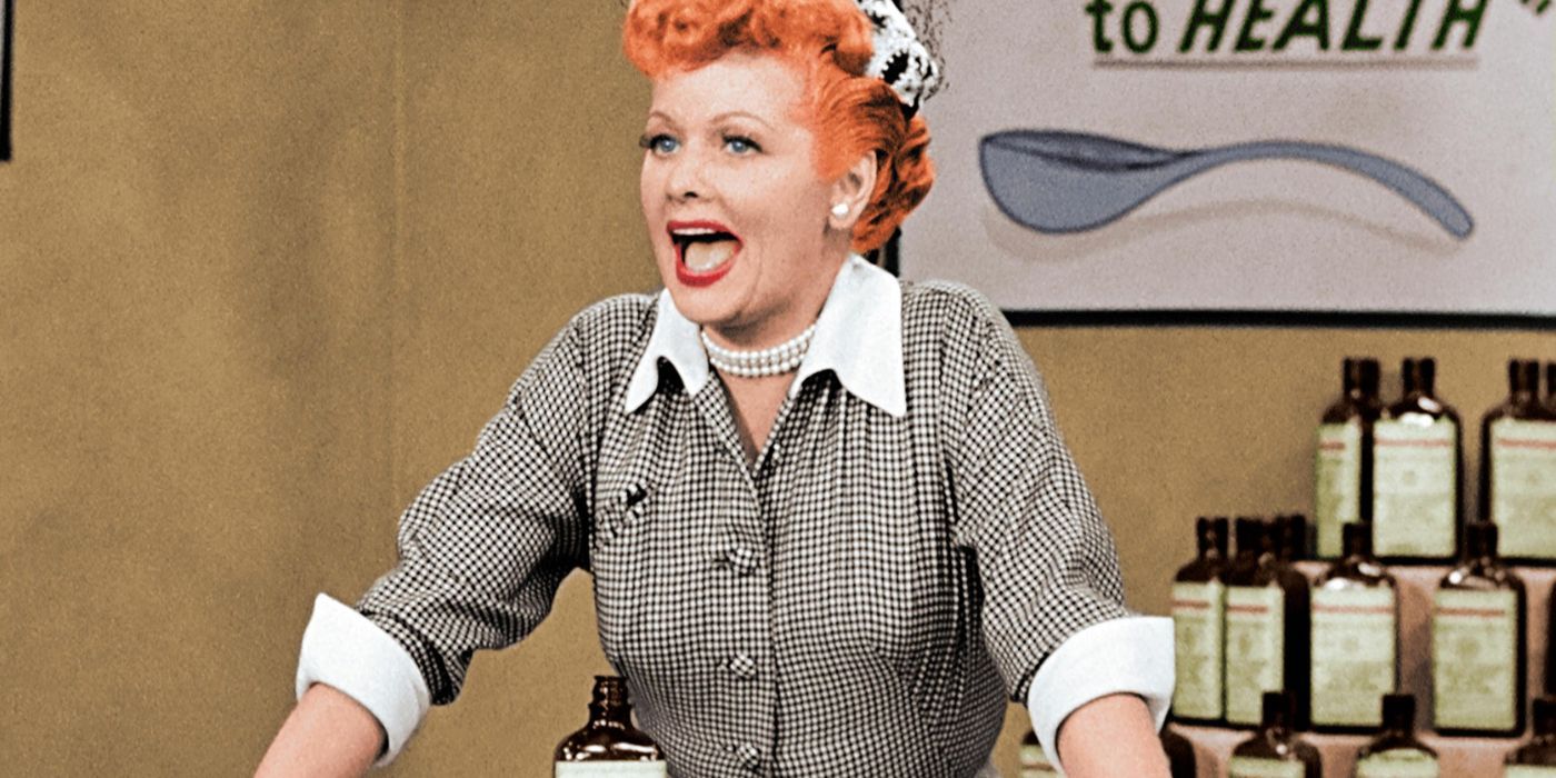 Lucille Ball in color in I Love Lucy