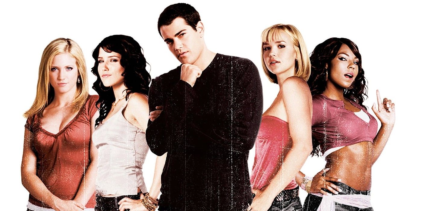 The Cast of John Tucker Must Die stand together 