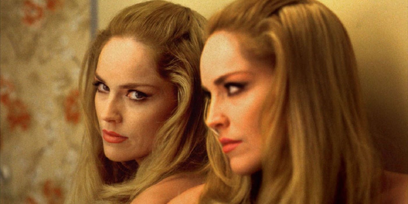 Sharon Stone looking in the mirror in Casino