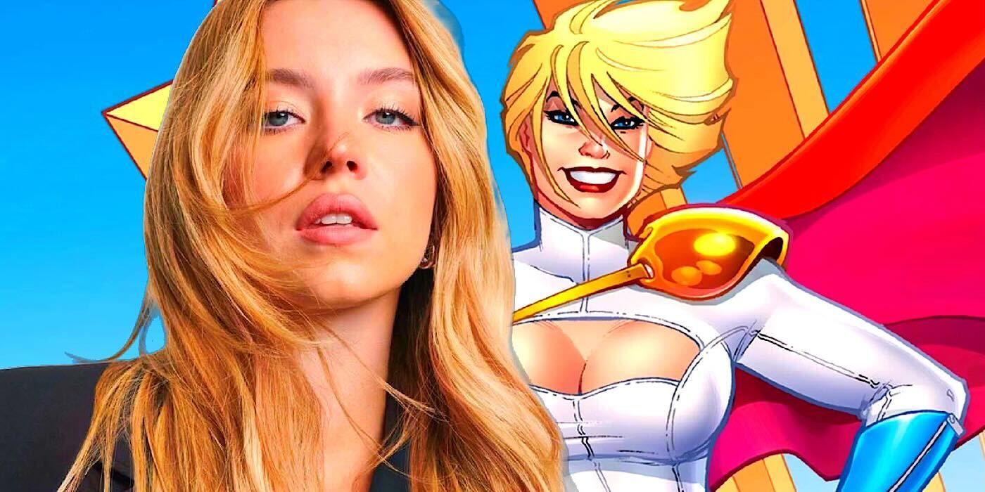 Sydney Sweeney and DC character Power Girl