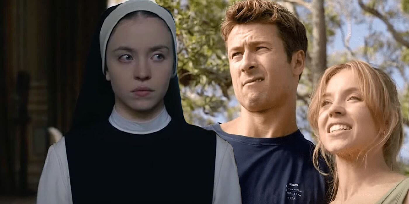 Sydney Sweeney as a nun in Immaculate and in Anyone But You
