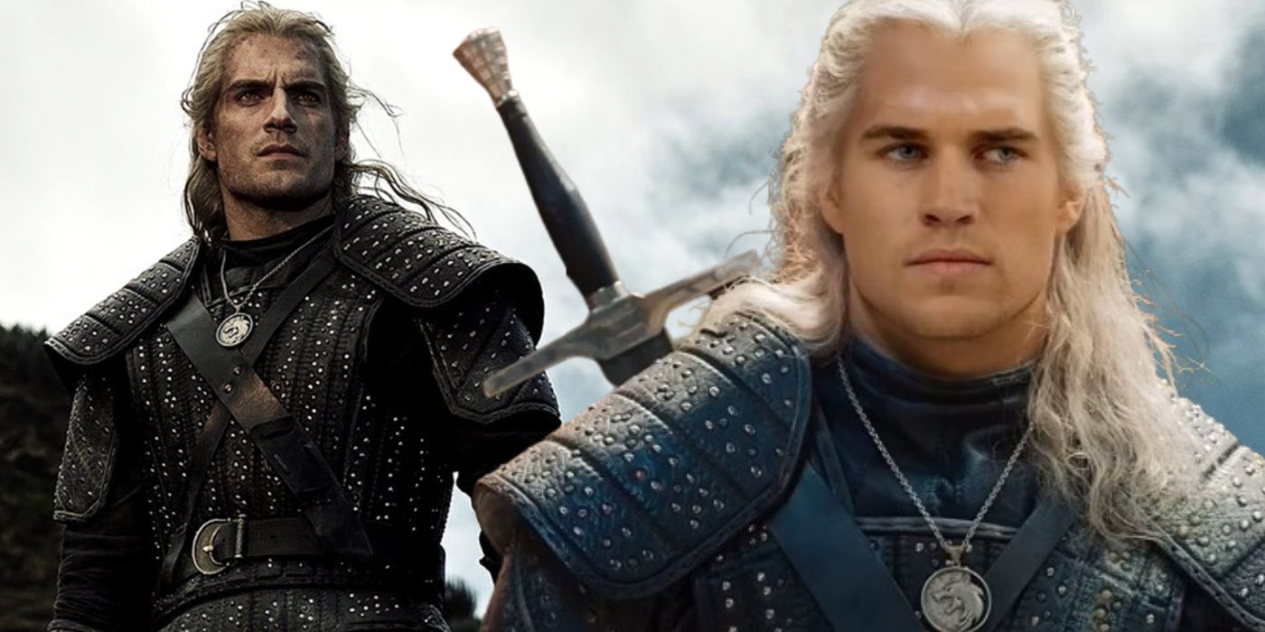 Henry Cavill in The Witcher & Liam Hemsworth as Geralt in a fan edit.