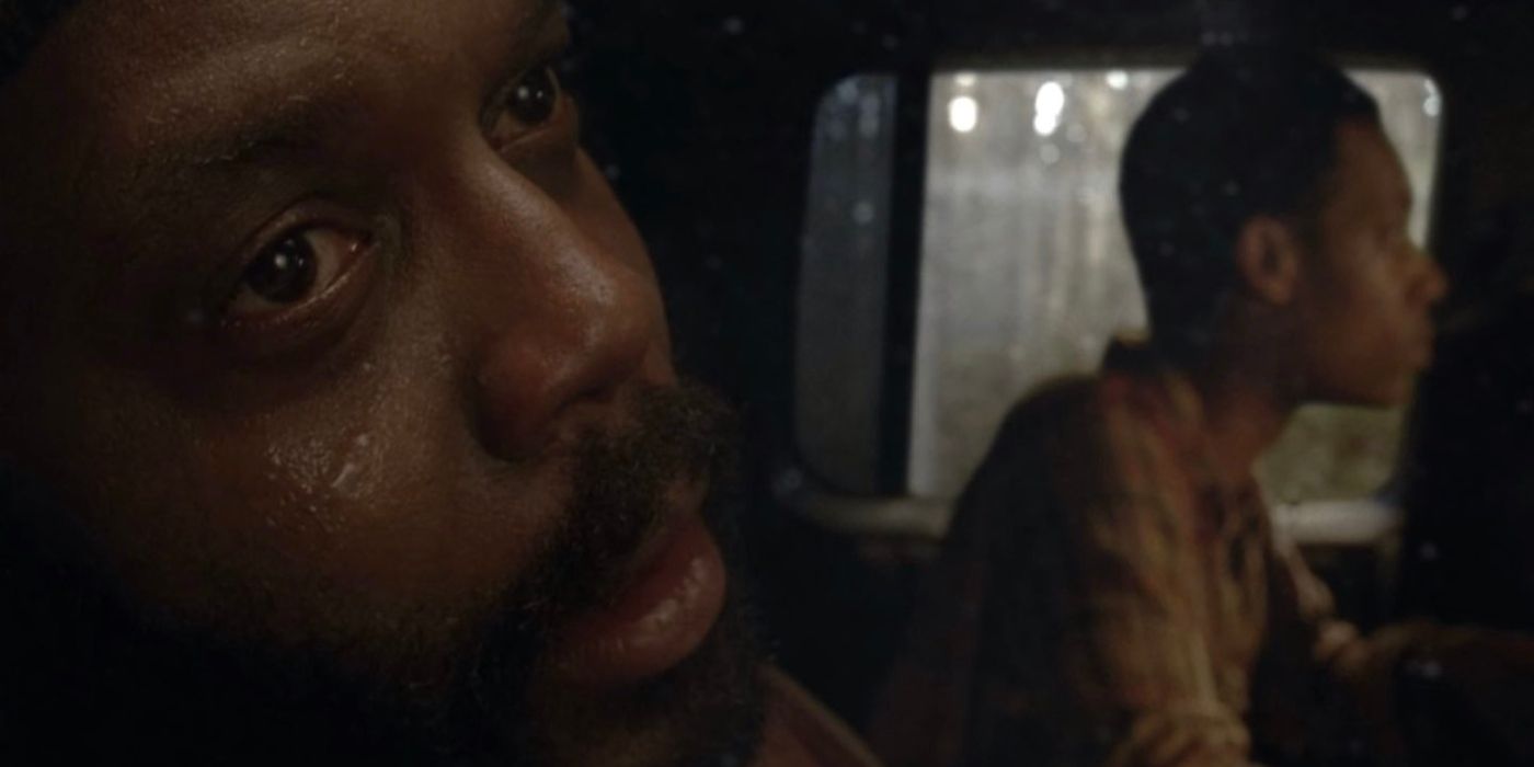 Tyreese in the car in The Walking Dead