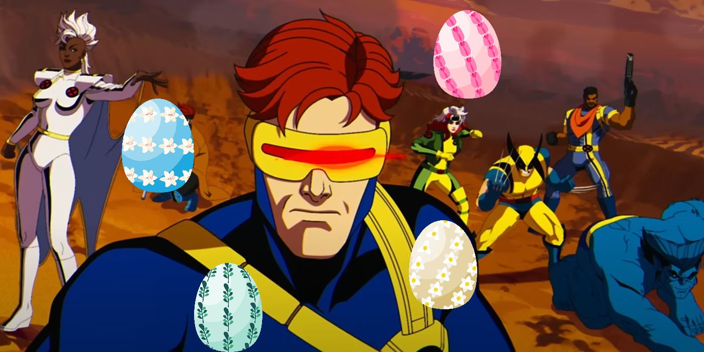X-Men 97 cast with Easter Eggs