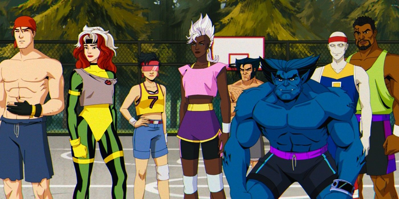X-Men characters play Basketball