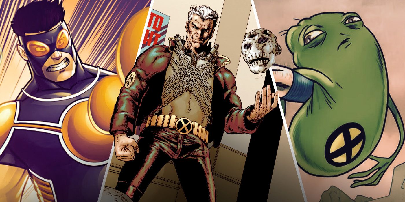 Goldballs, Xorn, and Doop from the X-Men Comics