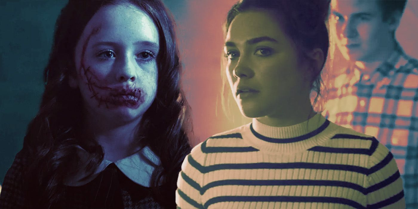 A little ghost girl and Florence Pugh from Malevolent