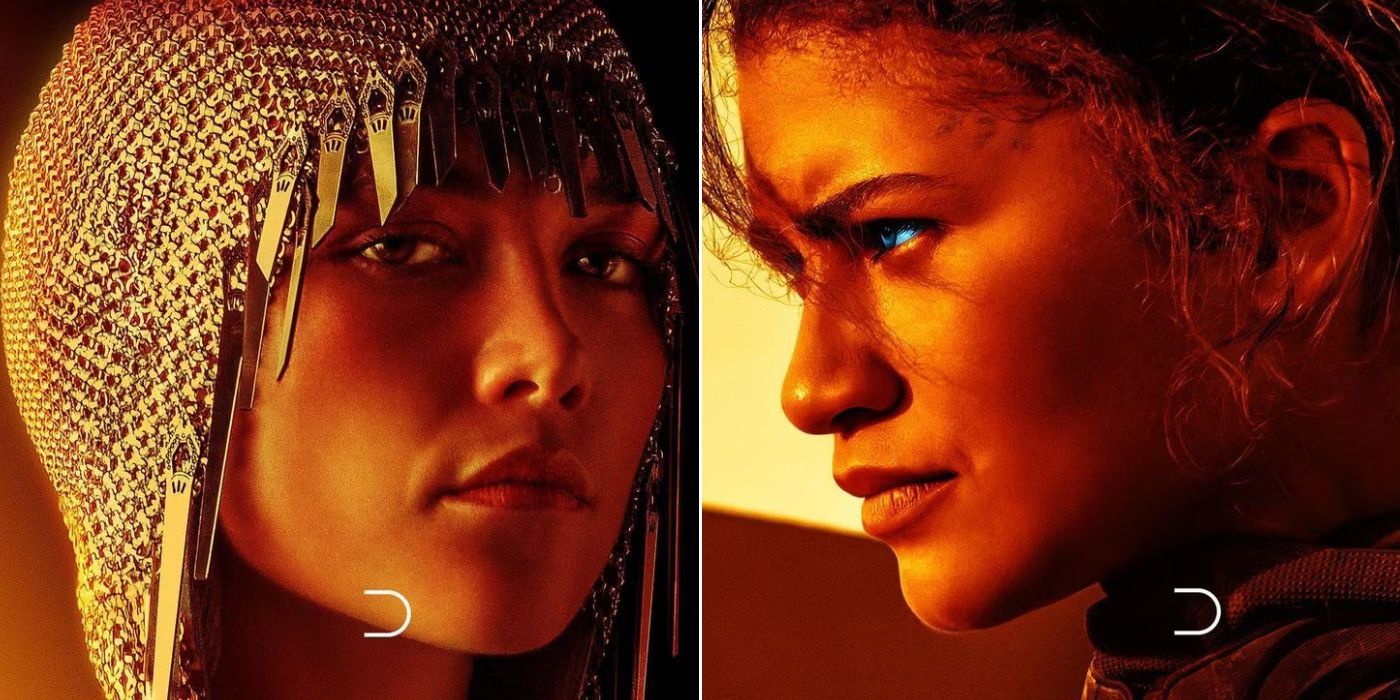 Zendaya & Florence Pugh as Chani & Princess Irulan in Dune Part Two