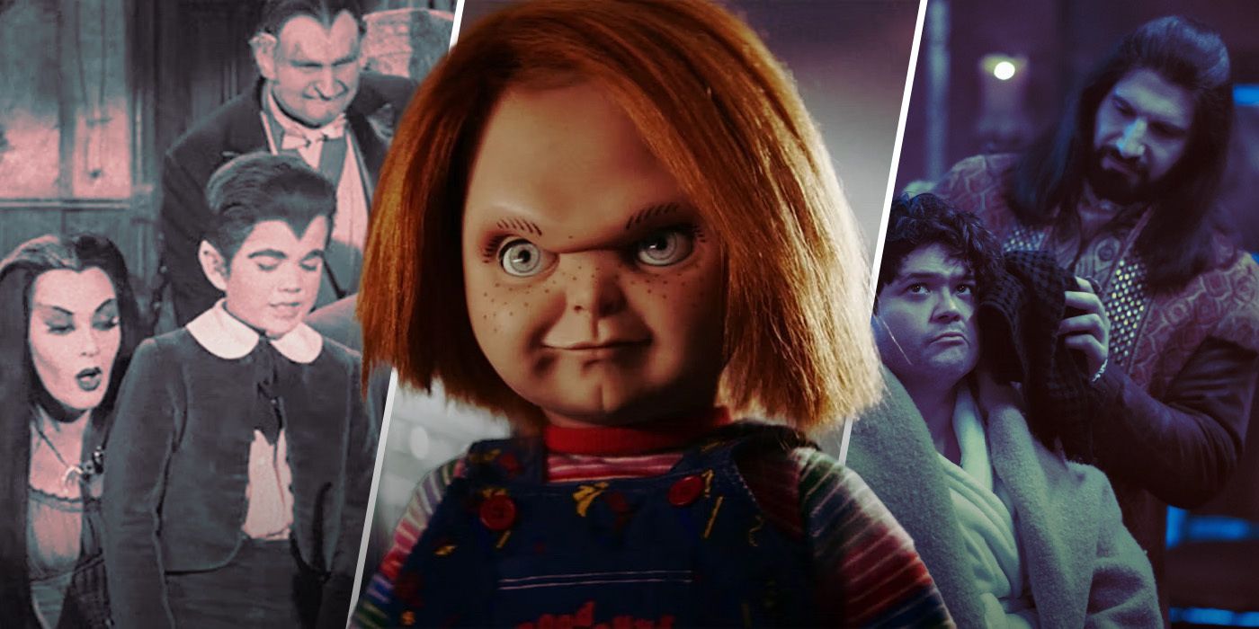 Scenes from The Munsters, Chucky, and What We Do in the Shadows