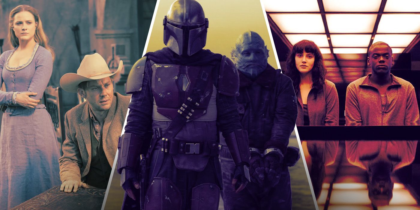 Scenes from Westworld, The Mandalorian, and Black Mirror