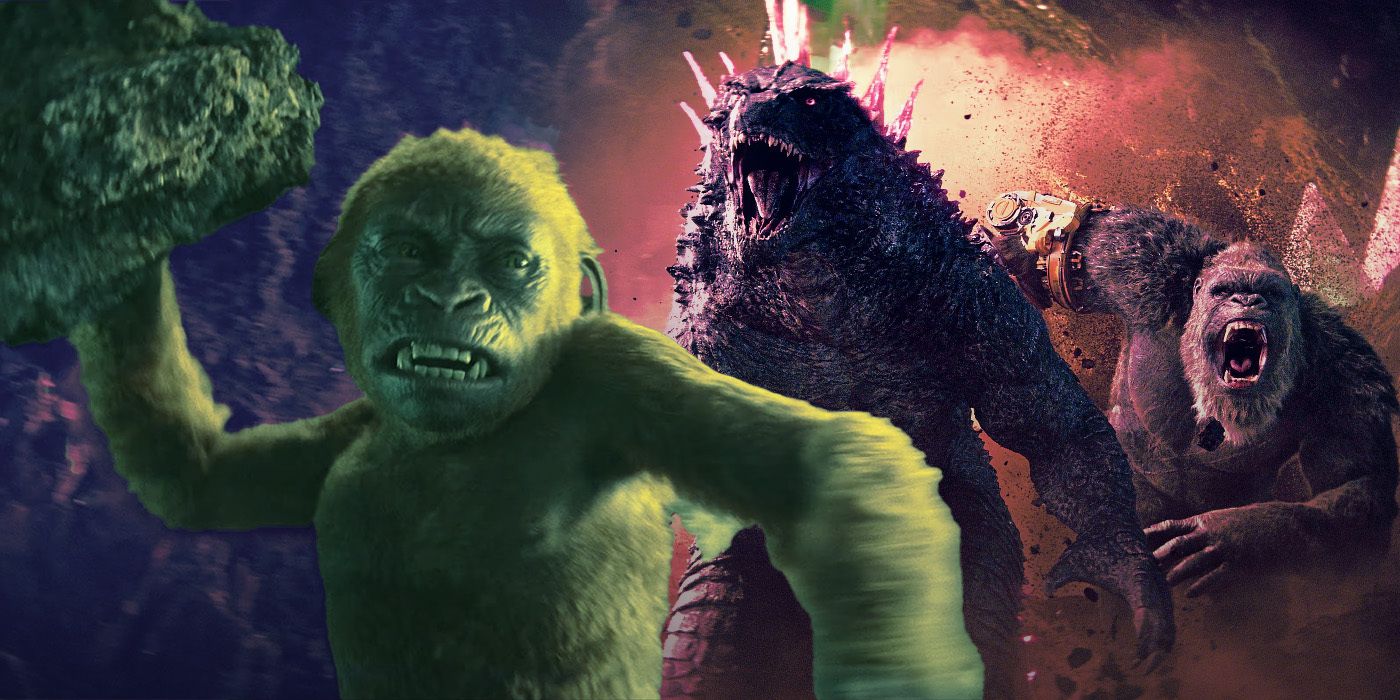 Suko, Godzilla and King Kong from Godzilla x Kong