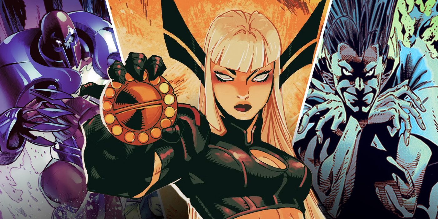Onslaught, Magik, and Legion from Marvel Comics