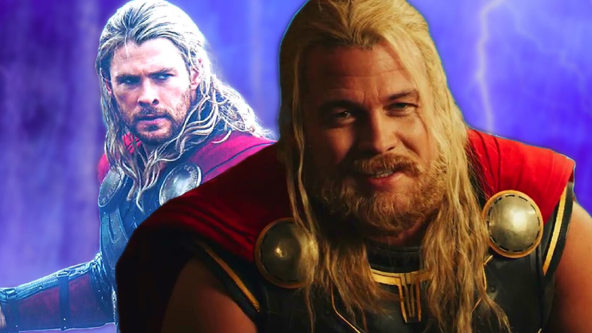 Chris and Luke Hemsworth as Marvel's Thor