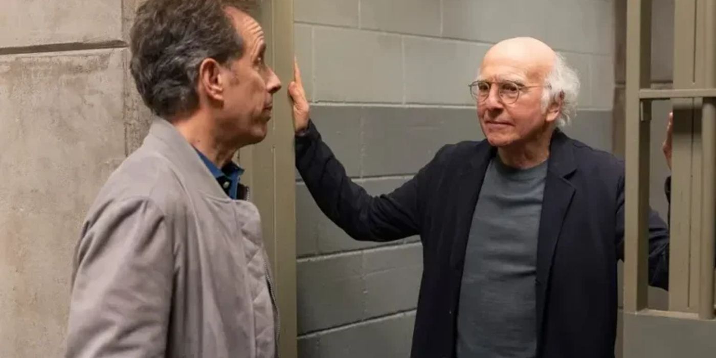 Jerry meets Larry in jail in Curb Your Enthusiasm