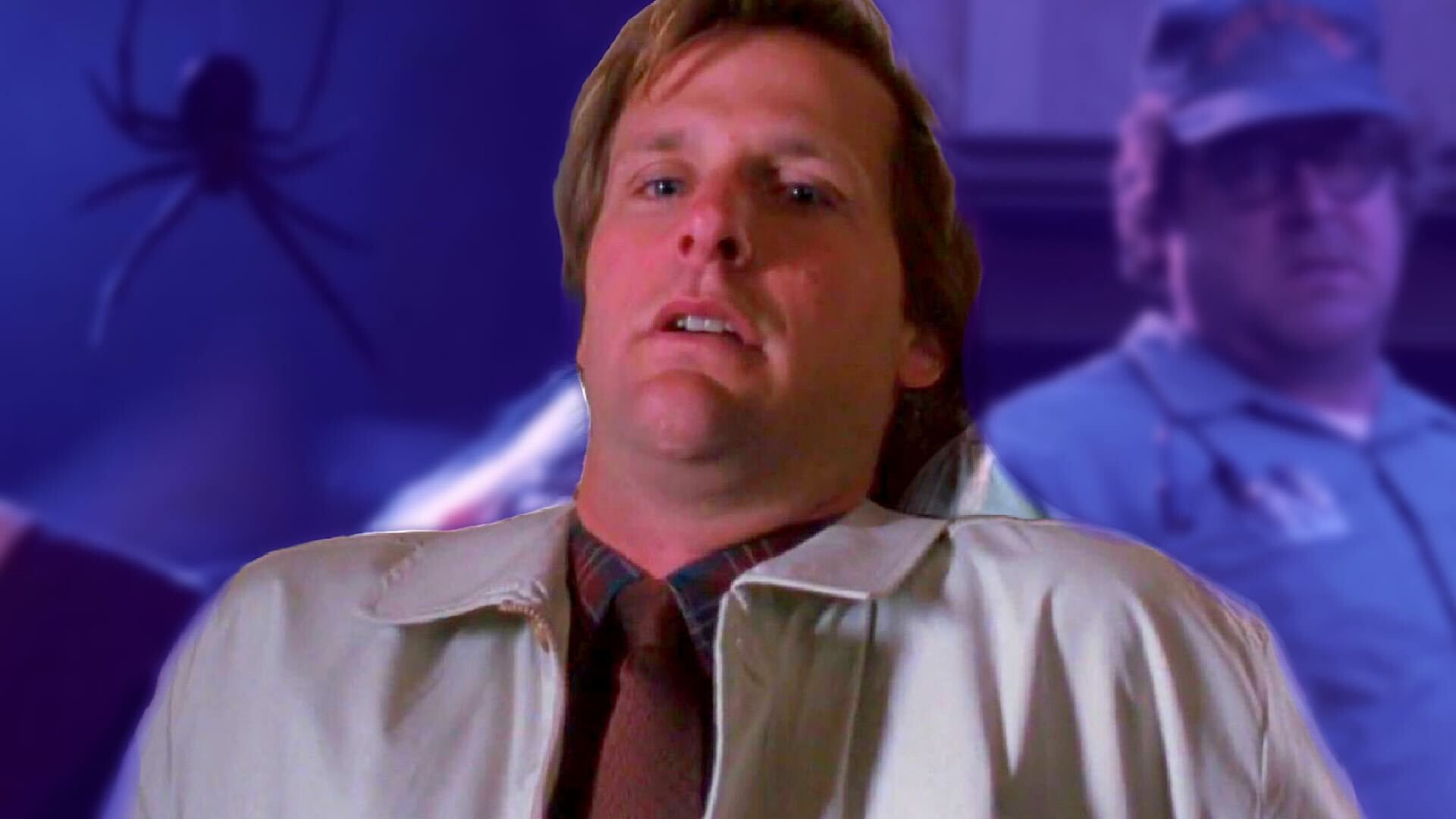 Custom image of scenes from Arachnophobia with Jeff Daniels at the front